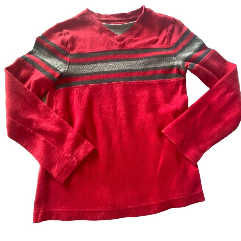 Urban Pipeline Boys Light Weight V-Neck Sweater-Red-Size Medium-GUC